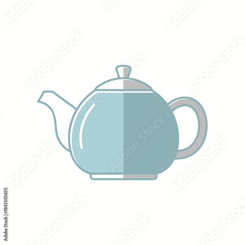 Elegant blue teapot for tea time relaxation.