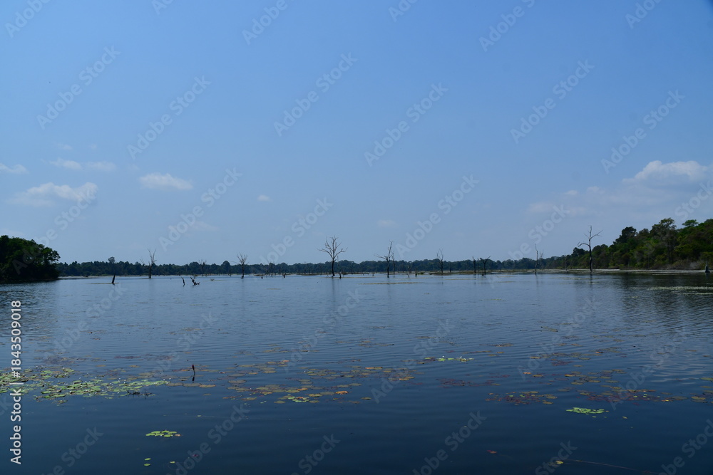 Naklejka premium カンボジア シェムリアップ遺跡群 ニャック・ポアン