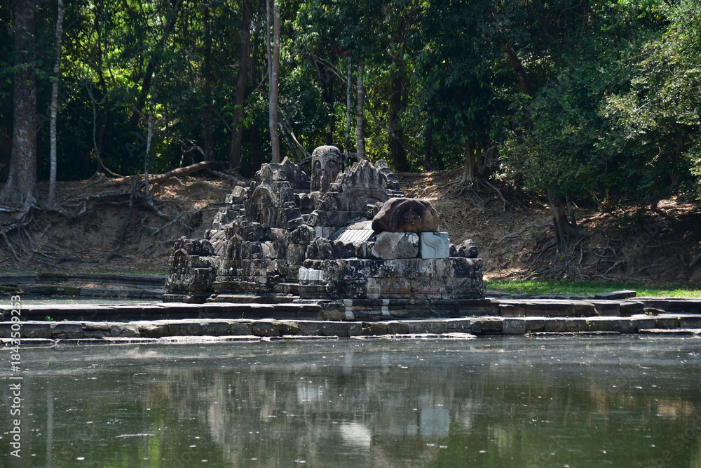Fototapeta premium カンボジア シェムリアップ遺跡群 ニャック・ポアン