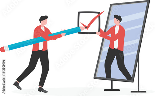 Self esteem or self care, believe in yourself improving confidence,
