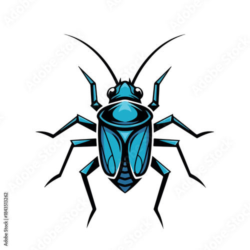 Cyber Malware Bug Icon Illustration