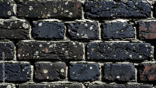 ia generated. Brick wall texture with colored tones and seamless repeating pattern, perfect for widescreen backgrounds, banners, and design projects.
