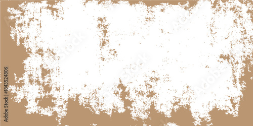 An abstract weathered wall texture with aged brown rust and dirty paint patterns on a rough vintage metal surface creates an old grungy background with space