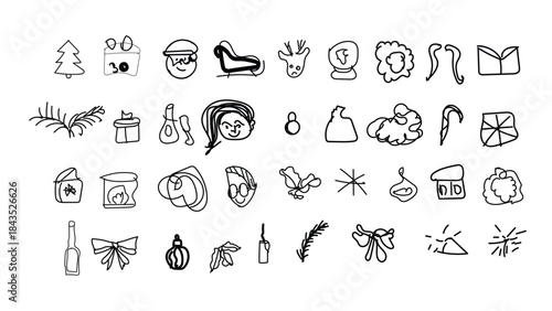 Alphabet of various objects and animals