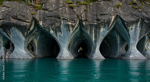 Marble Caves of Chile - A Natural Wonder on General Carrera Lake.