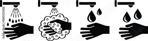 Handwashing steps hygiene cleanliness water soap