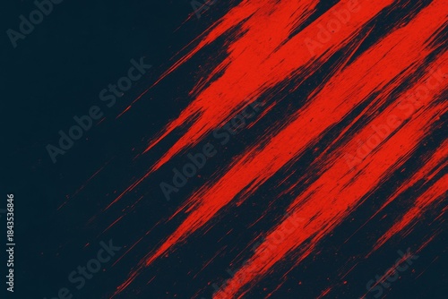 Abstract red brushstroke streaks on dark background in dynamic diagonal pattern conveying energy and artistic motion concept. Ai generative. Ai generative