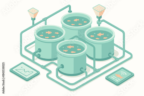 Aquaculture tanks and monitoring system for sustainable fish farming