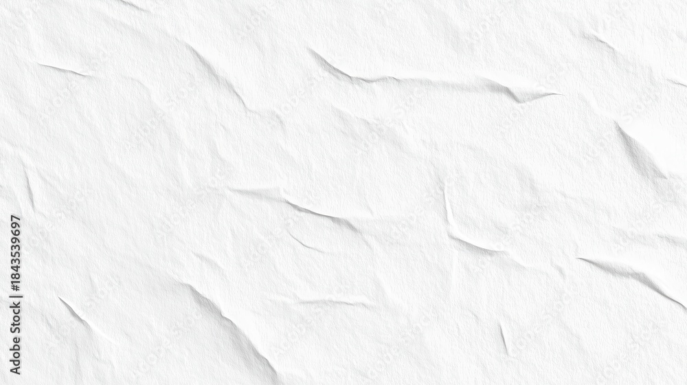 Obraz premium White wrinkled paper texture