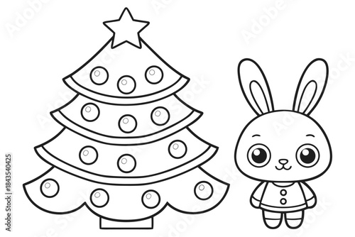 Cute Child Sitting and Relaxing Coloring Page, Black and White Vector Outline for Kids Illustration