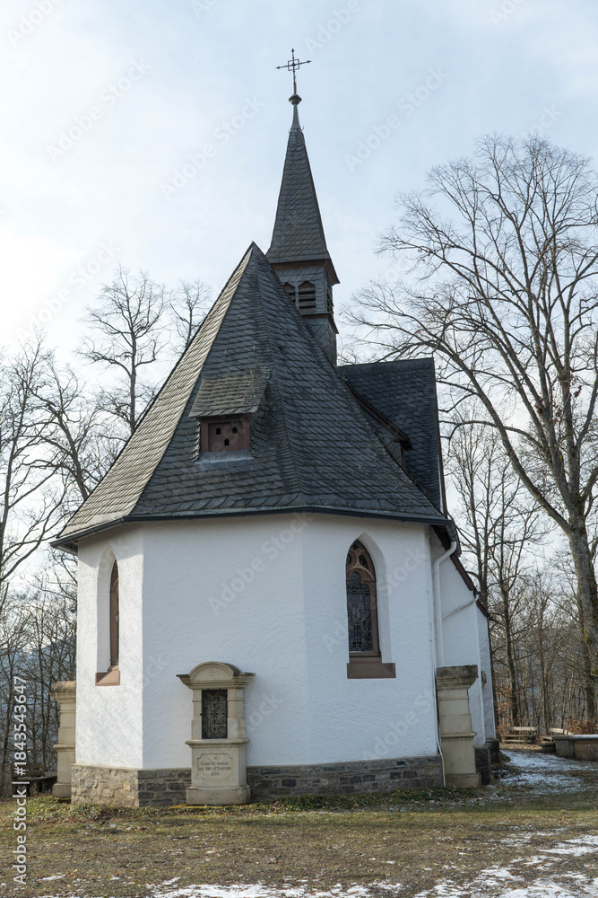 Fototapeta premium Pilgrimage chapel between the german villages Medebach and Glindfeld