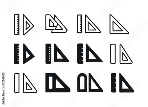 Educational Logo Icons. Education and learning materials. Icon s