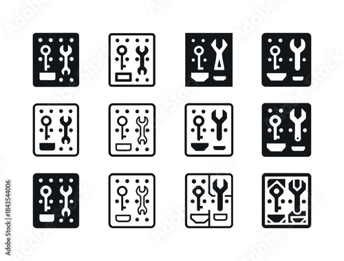 Vertical Storage Icons. Using vertical storage solutions. Icon s