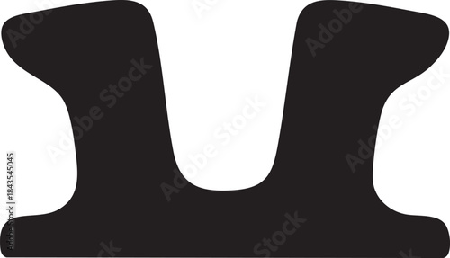 Marine Cleat Silhouettes Vector Mooring Fitting