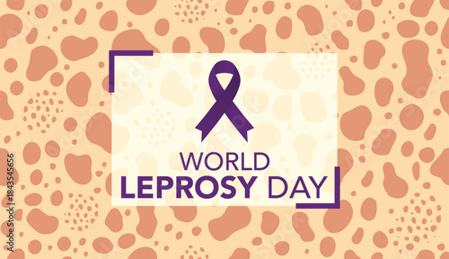 Vector illustration on the theme of World Leprosy Eradication or Hansen's disease day observed each year on last Sunday of January across the globe