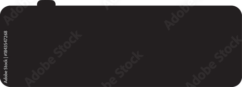 Rectangular Sun Visor Silhouettes Vector Side View