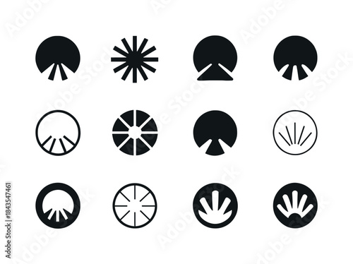 Youth Culture Icons. Music culture and youth movements. Icon set