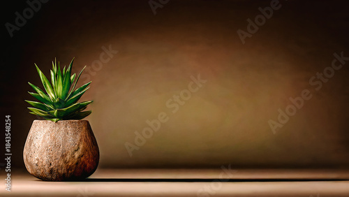 Plantes en pot avec espace pour texte