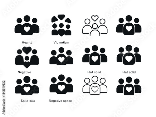 Charity Gathering Logos. Organizing a charity gathering with fri