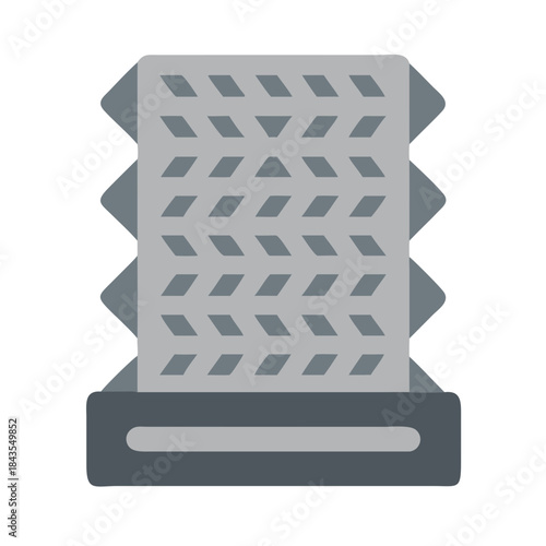 Gray grater illustration, kitchen tools graphic, food preparation