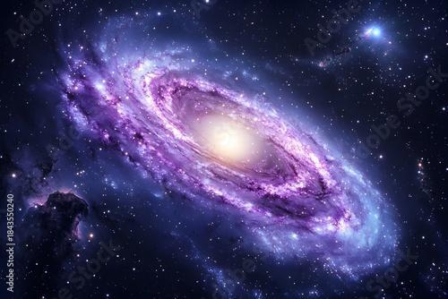 Purple cosmic spiral universe high resolution picture