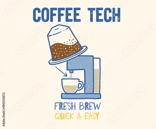 Coffee makes everything better. Coffee club artwork for apparel, sticker, batch, background, poster and others. Espresso club t shirt artwork. Sunday coffee time vector design.  Fresh start your day.