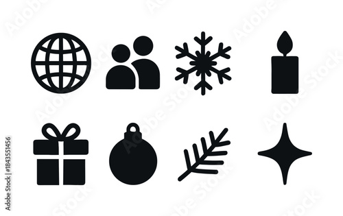 Fruitcake Icon Collection. Stylish fruitcake set. Line outline icon set of Stylish fruitcake set: fruitcake