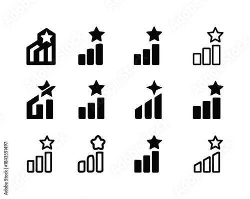 Recognition Icon Set. Recognition at Work. Icon set. Set Logo of
