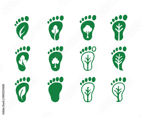 Deforestation Reduction Icons. deforestation reduction. Icon set