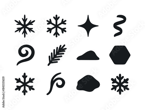 Frosty Bird Feeder Icons. Frosty bird feeder collection. Filled icon set of frosty bird feeder collection: