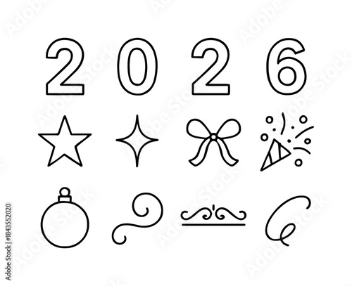 Holiday Gingerbread Icons. Holiday gingerbread collection. Filled icon set of holiday gingerbread collection: