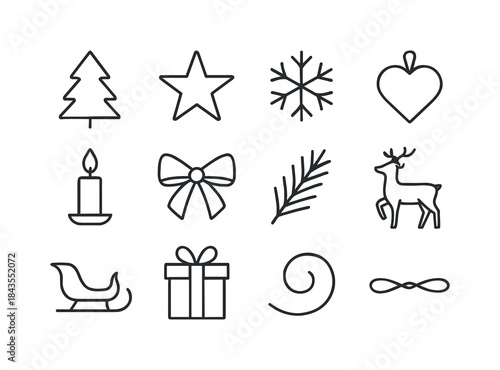 Winter Travel Icons. Winter travel essentials icons. Filled icon set of winter travel essentials icons: