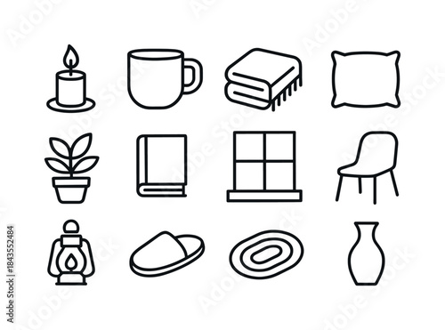 Winter Couples Icons. Winter outfit couples. Filled icon set of winter outfit couples: matching coats,