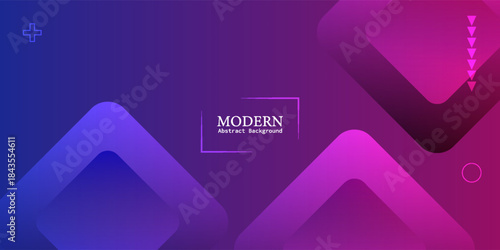 Neon Gradient Geometric Abstract Background