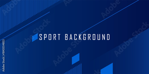 Blue Abstract Geometric Tech Background with Diagonal Lines and Gradient Shapes. Suit for banner, web, brochure, pamflet and presentation