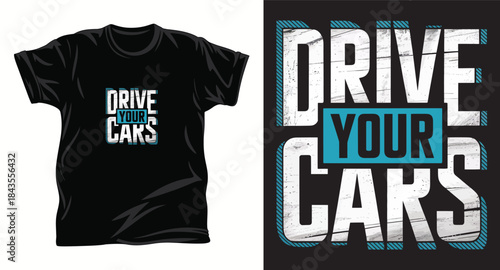 Car graphic vector t shirt design print