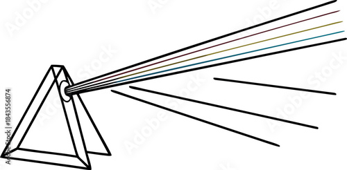 Black and White Line Art Illustration of a Blank Instant Photo Frame on Crumpled Paper Mockup