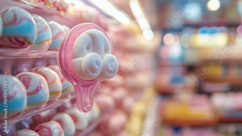 Colorful candy display