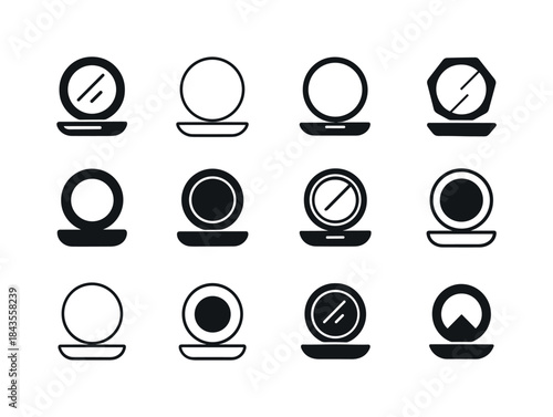 Fashion Logo Icons. fashion blogger. Icon set. Set Logo of fashi