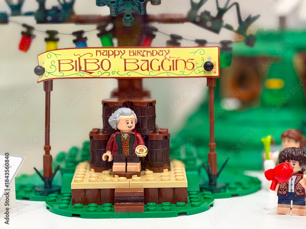 Obraz premium Lego birthday celebration for bilbo baggins