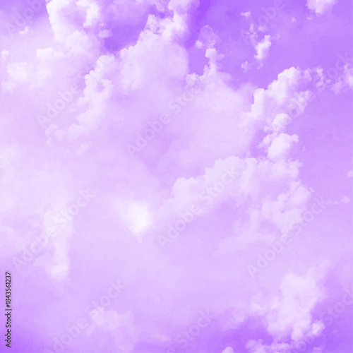 Clouds Background. A blue sky with lots of white clouds of different sizes