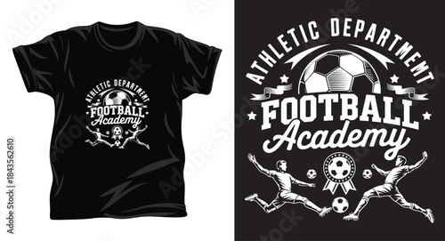 Football graphic vector t shirt design print.