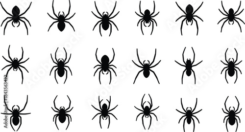 Web Crawler Spider Bot Inspecting Computer Chip Vector, Search Engine Optimization SEO Technology, Digital Security, Internet Data Analysis Flat Illustration.