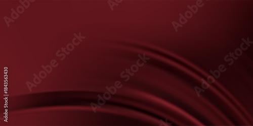 Luxury red satin smooth fabric background for celebration, ceremony, event invitation card or advertising poster