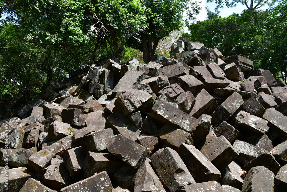 Fototapeta premium カンボジア シェムリアップ遺跡群 ベン・メリア