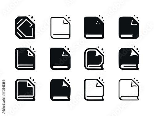 Dusty Tome Icons. dusty tome. Icon set. Set Logo of dusty tome: