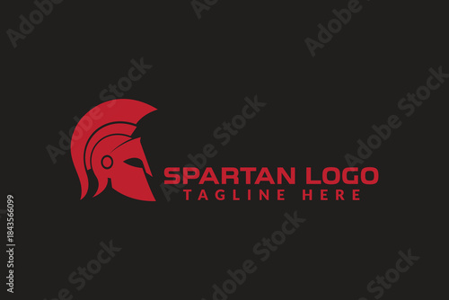 spartan logo vector illustration. spartan shield logo template