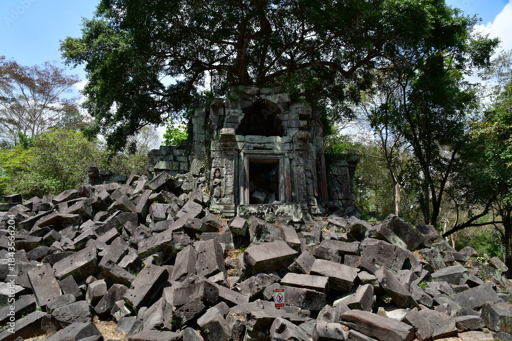 Fototapeta premium カンボジア シェムリアップ遺跡群 ベン・メリア