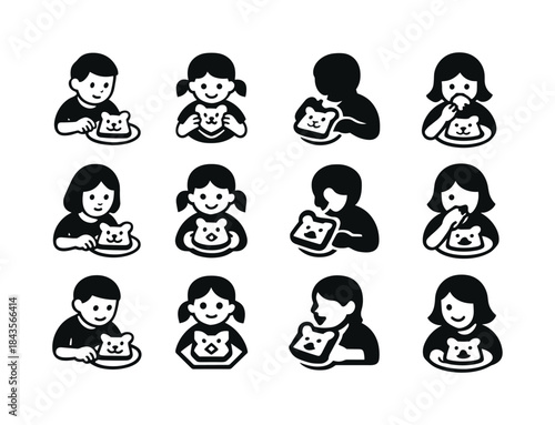 Edible Art Icons. kids making and eating art (edible craft proje