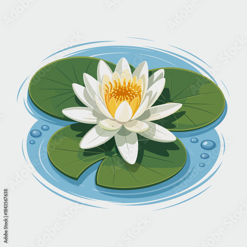 A stunning lotus flower emerges from the water, symbolizing purity and tranquility, reflecting nature's beauty and serenity in a peaceful aquatic environment.